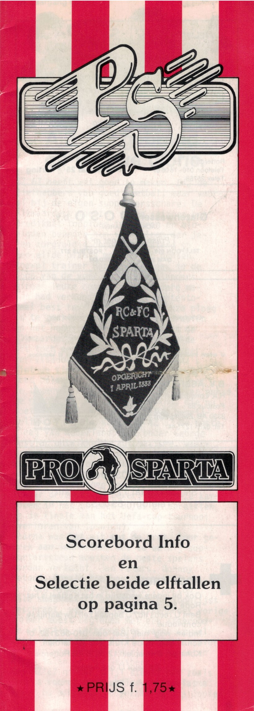 AZ Programma 21-aug-1983 Sparta uit